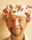 Gerry Thompson wearing silly headwear